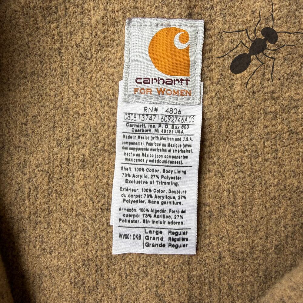 Vintage Y2K Carhartt WOMENS WV001 DKB brown work wear vest - Picture 3 of 4